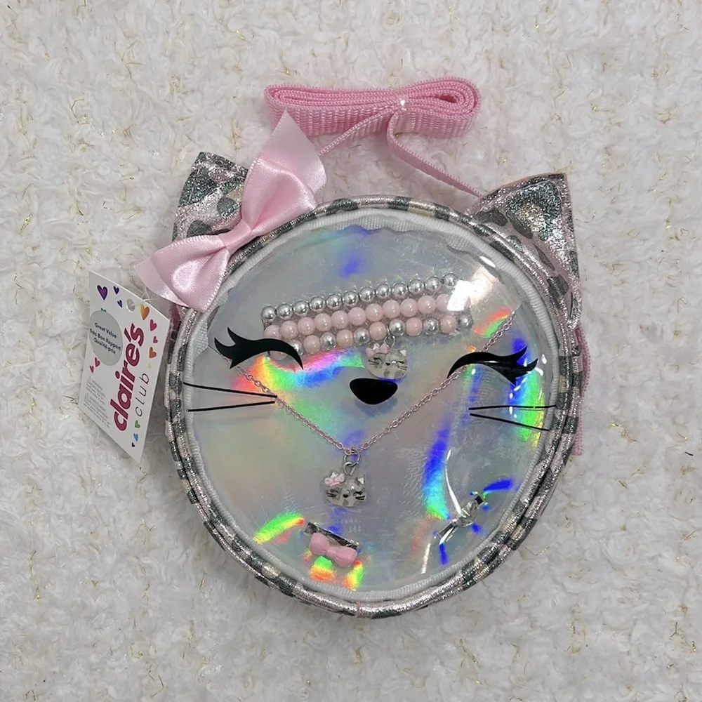 Pink and‎ Silver Kids Jewelry Set